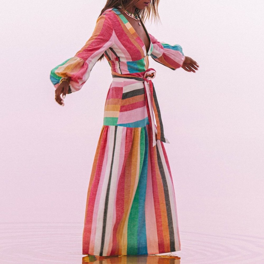 Billabong X Sincerely Jules mix it up Maxi Dress - Picture 4 of 16